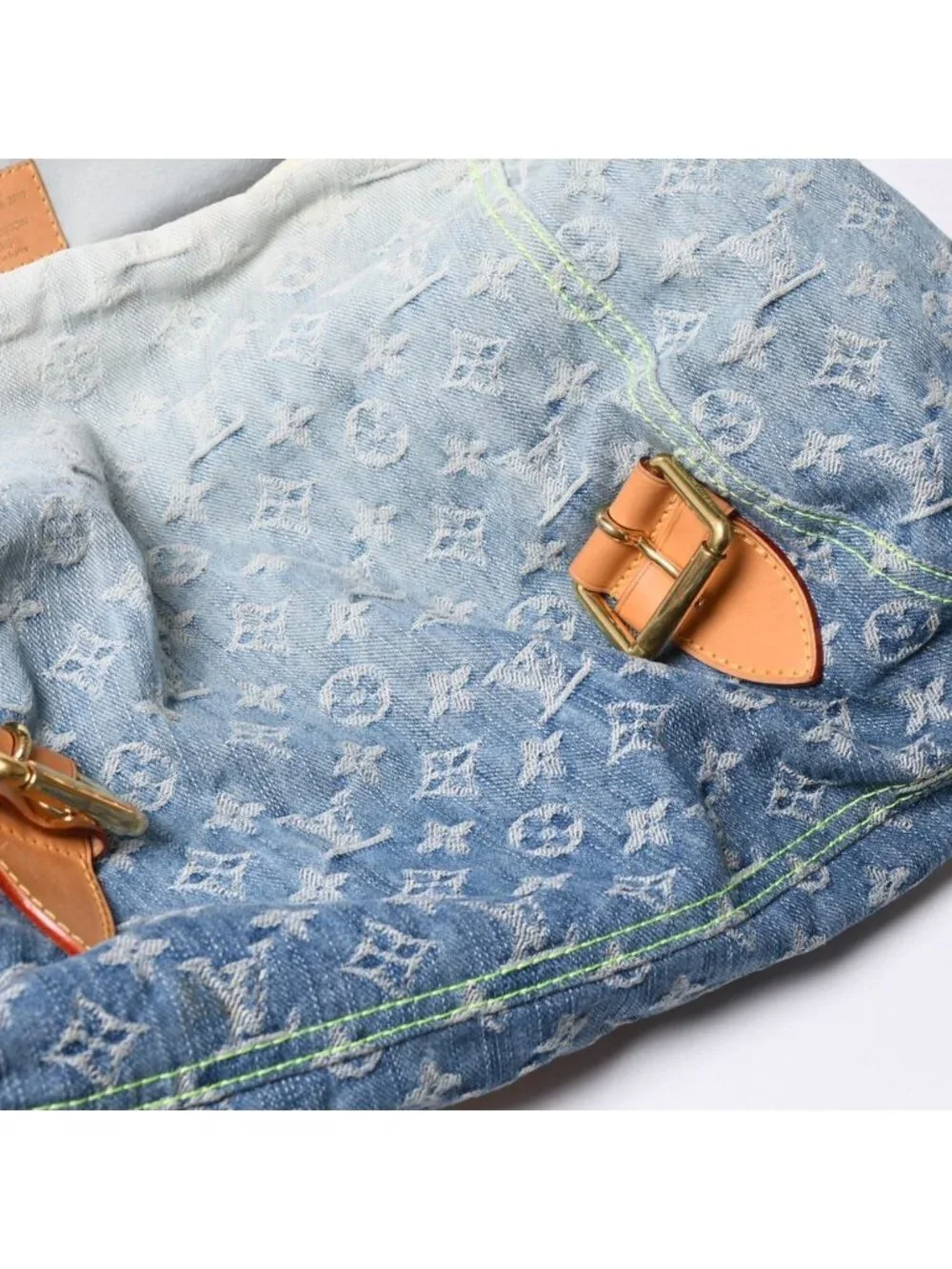 Louis Vuitton Denim Sunrise Shoulder Bag Blue Gradation